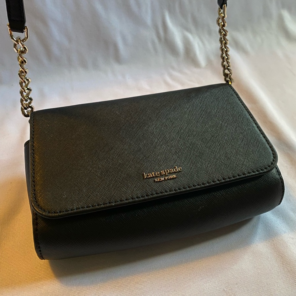 Kate Spade Black Leather Crossbody Bag